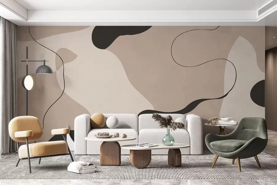 zidne murale Apstraktna linija w05654