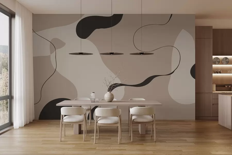 zidne murale Apstraktna linija w05654