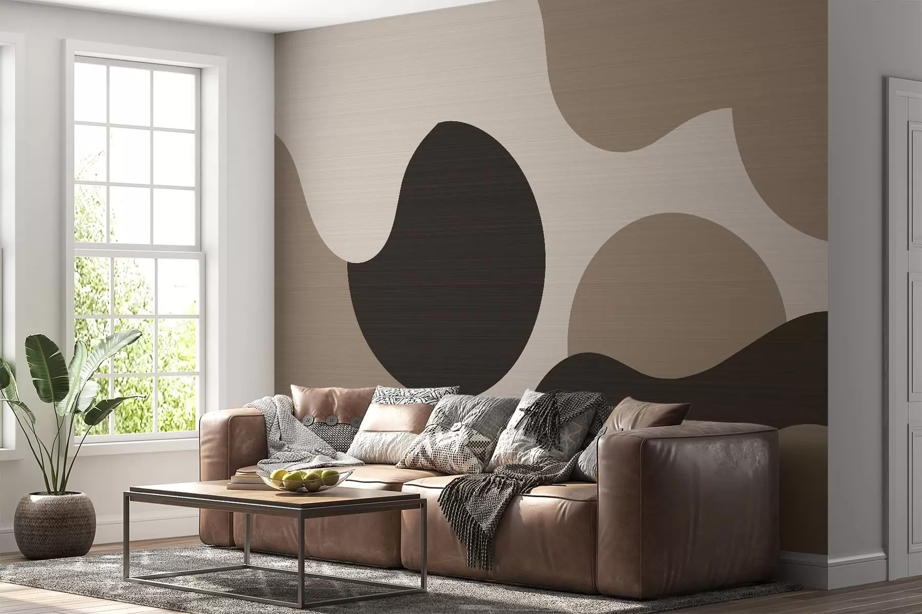 zidne murale Organski oblici w05655