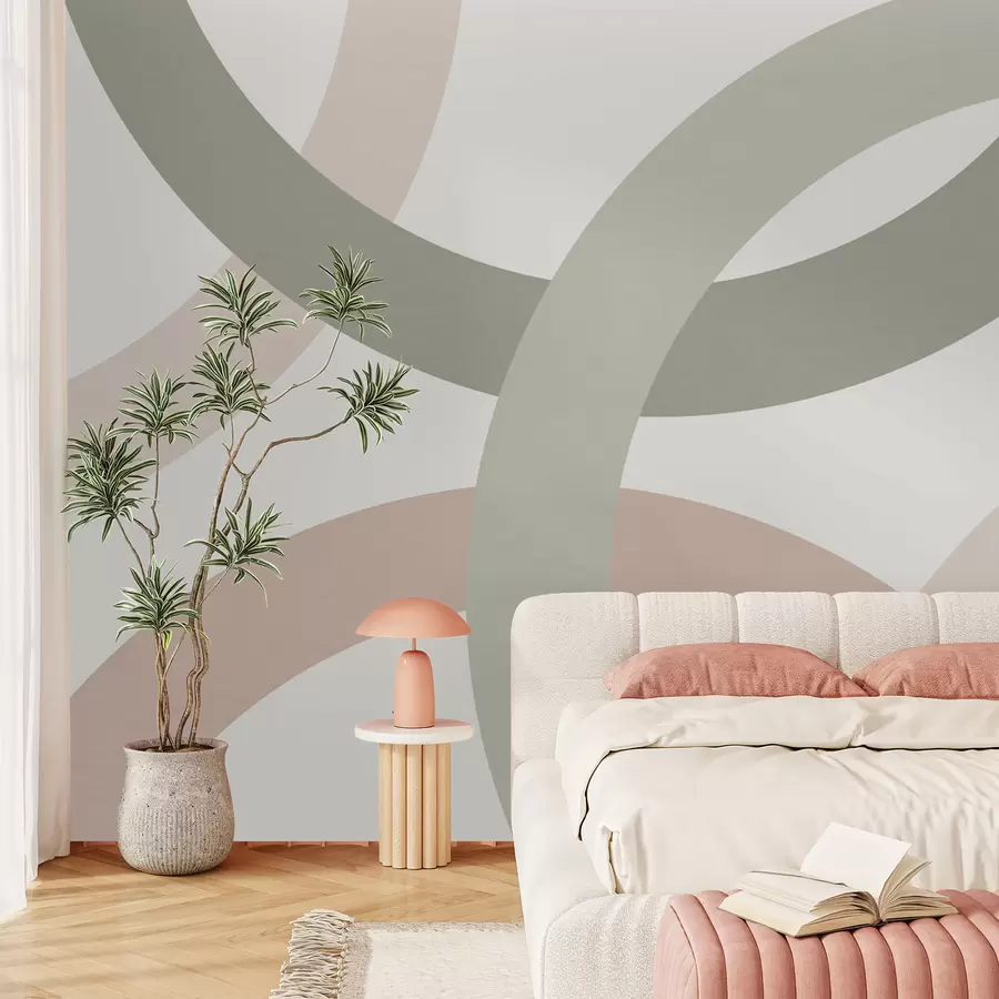 zidne murale Apstrakcija s krugovima w05709