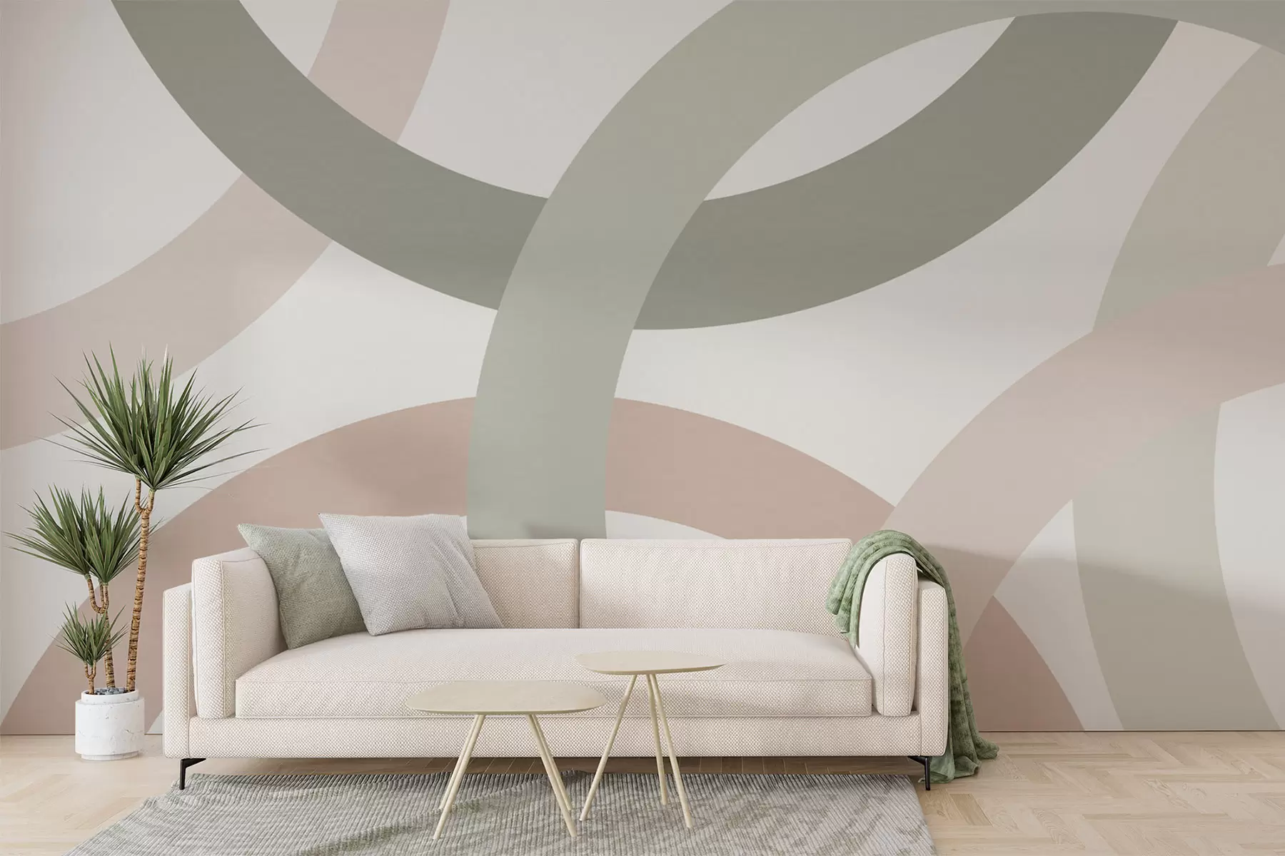 zidne murale Apstrakcija s krugovima w05709