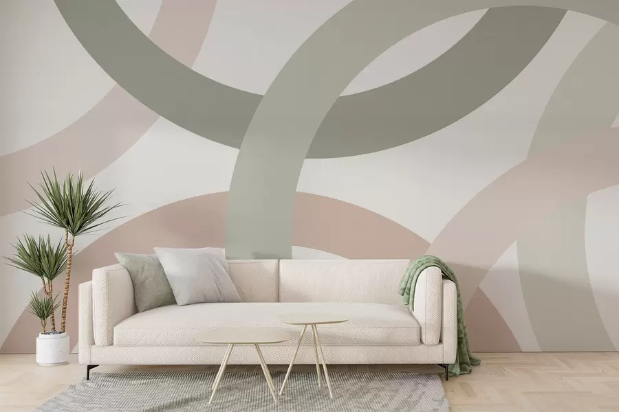 zidne murale Apstrakcija s krugovima w05709