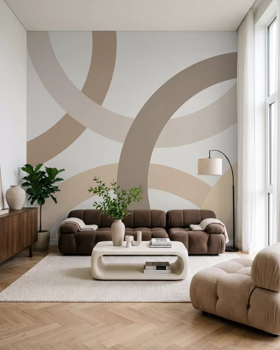 zidne murale Apstrakcija s krugovima w05709v2