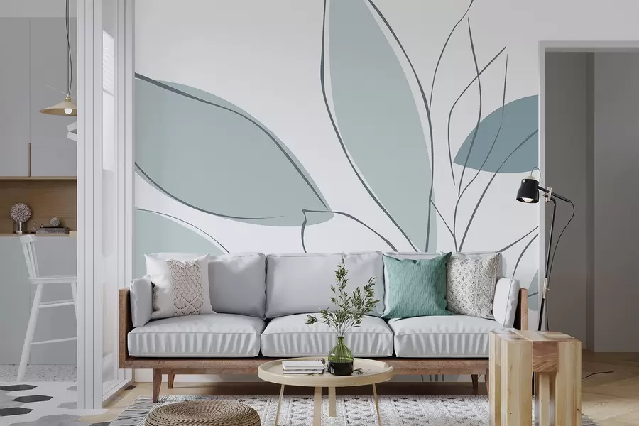 zidne murale Apstraktni listovi w05710v1