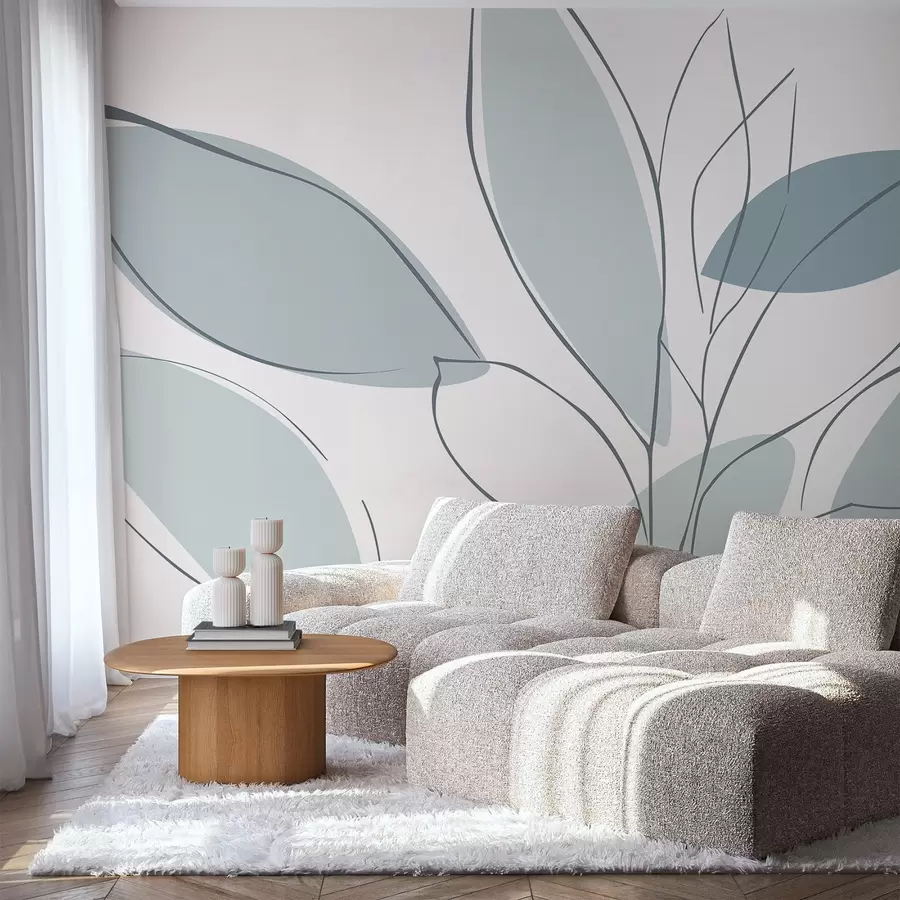 zidne murale Apstraktni listovi w05710v1