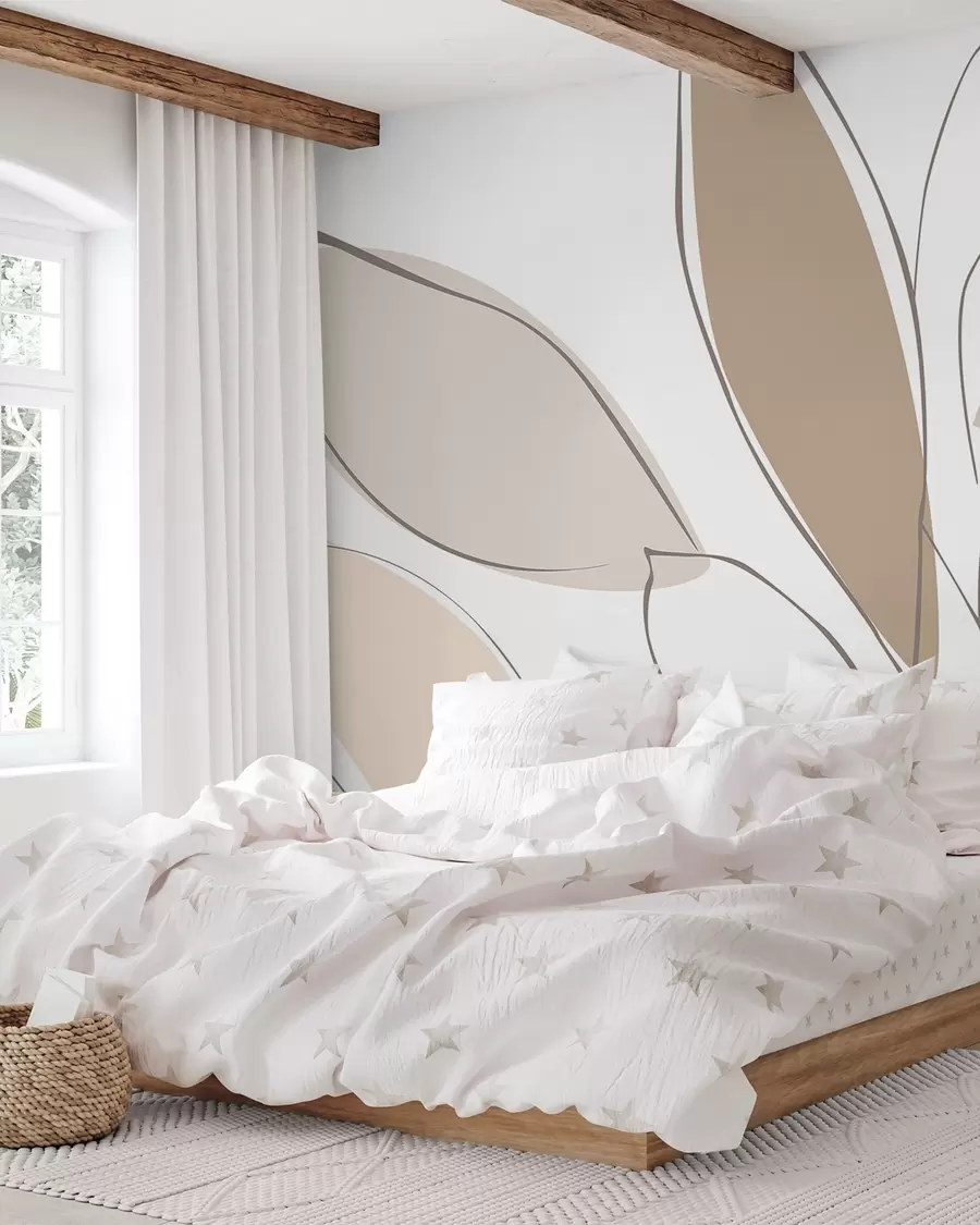 zidne murale Apstraktni listovi w05710v2