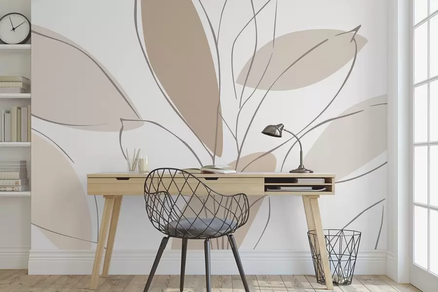 zidne murale Apstraktni listovi w05710v2