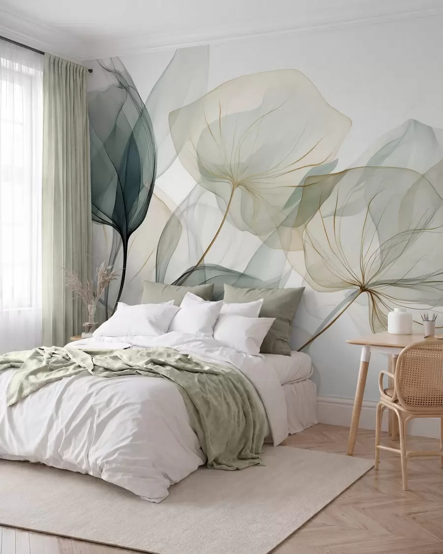 zidne murale Apstraktna vegetacija w05708