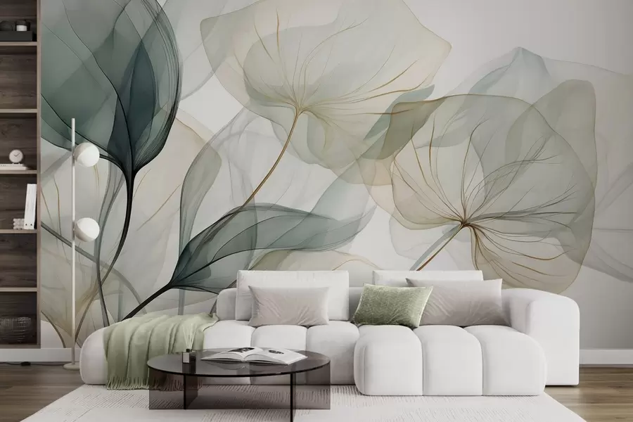 zidne murale Apstraktna vegetacija w05708