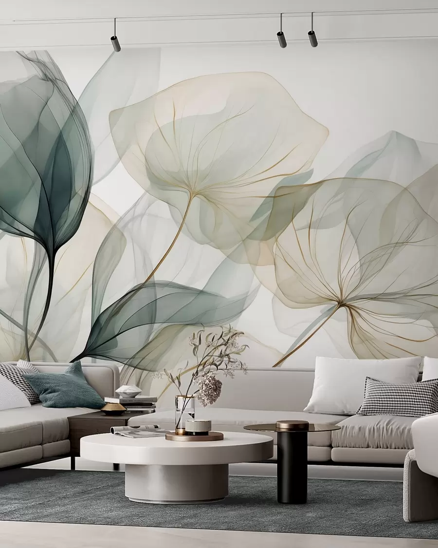 zidne murale Apstraktna vegetacija w05708