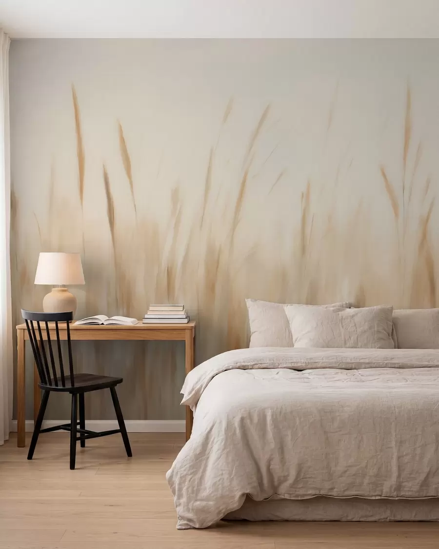 zidne murale Apstraktna slika imitacije suhe trave w05503