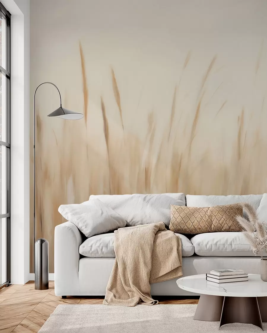 zidne murale Apstraktna slika imitacije suhe trave w05503