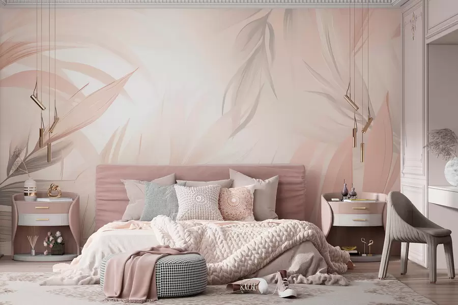zidne murale Šiljasti listovi w05742