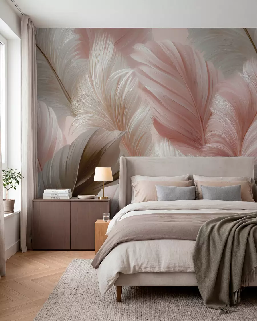 zidne murale perje w05743