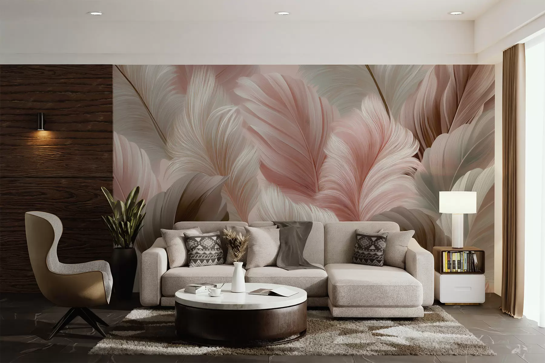 zidne murale perje w05743