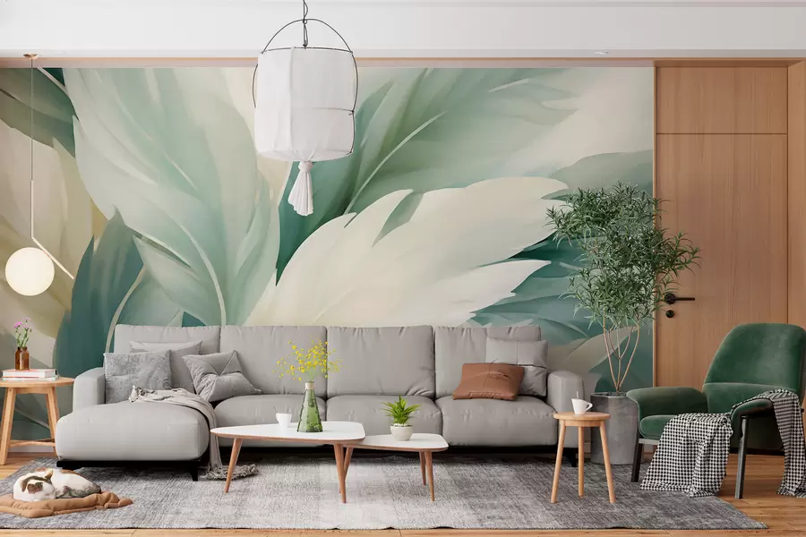 zidne murale Šiljasti listovi w05744