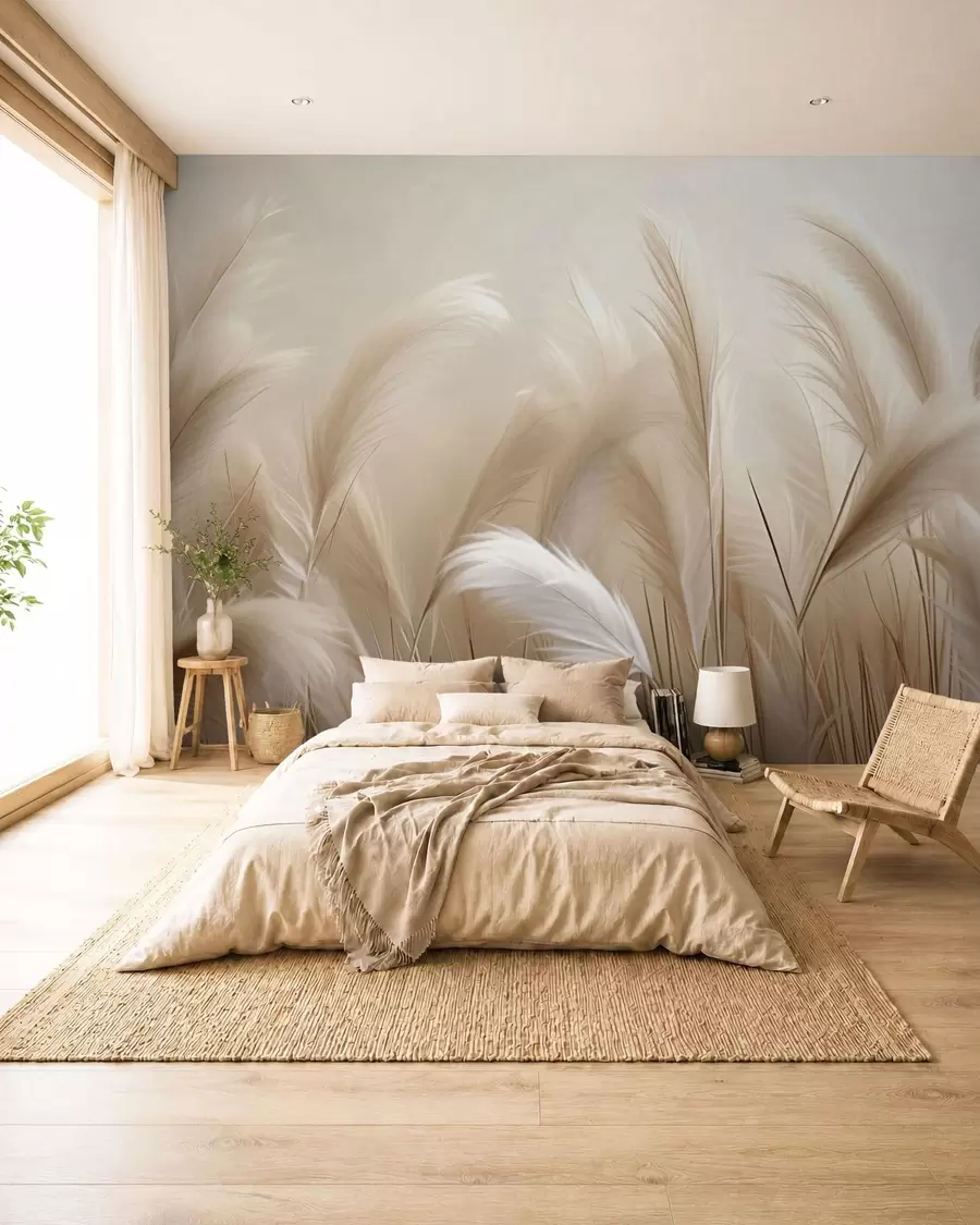 zidne murale Pampasna trava w05716