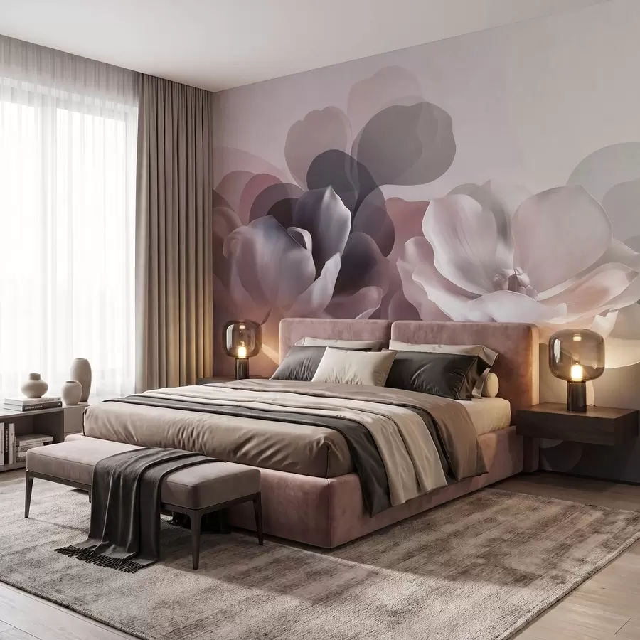 zidne murale Apstraktna cvjetna kompozicija magnolije w09930