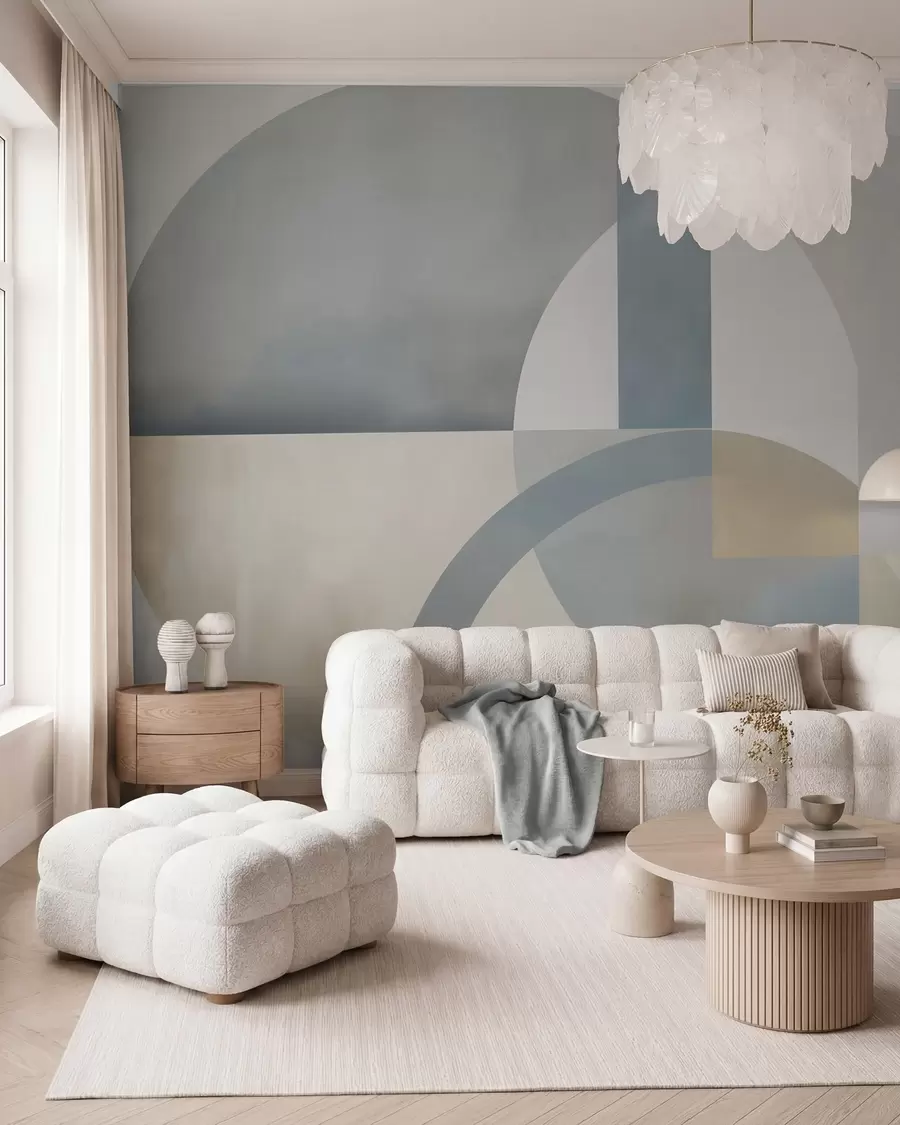 zidne murale Geometrijska apstrakcija s imitacijom teksture w05778
