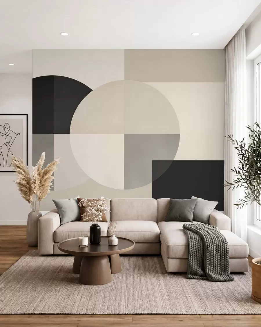 zidne murale Geometrijska apstrakcija w05779