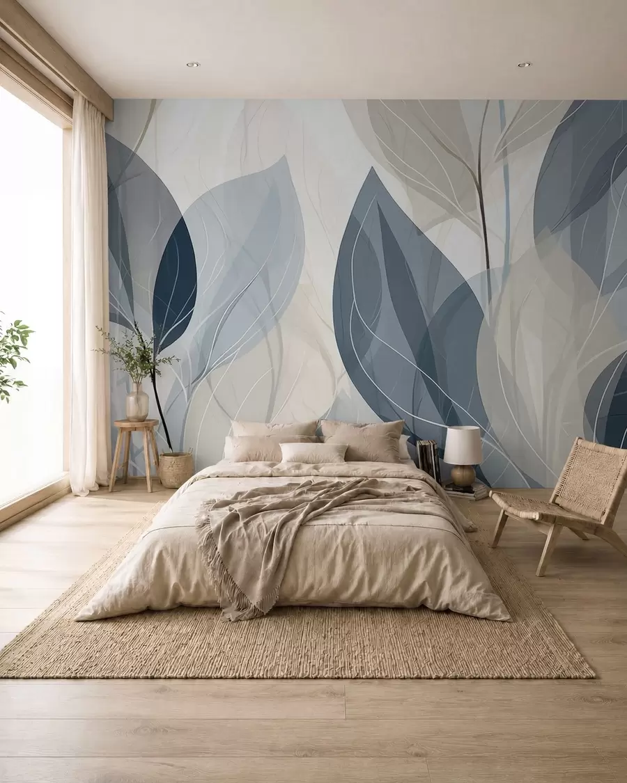 zidne murale Šaputanje lišća w09970