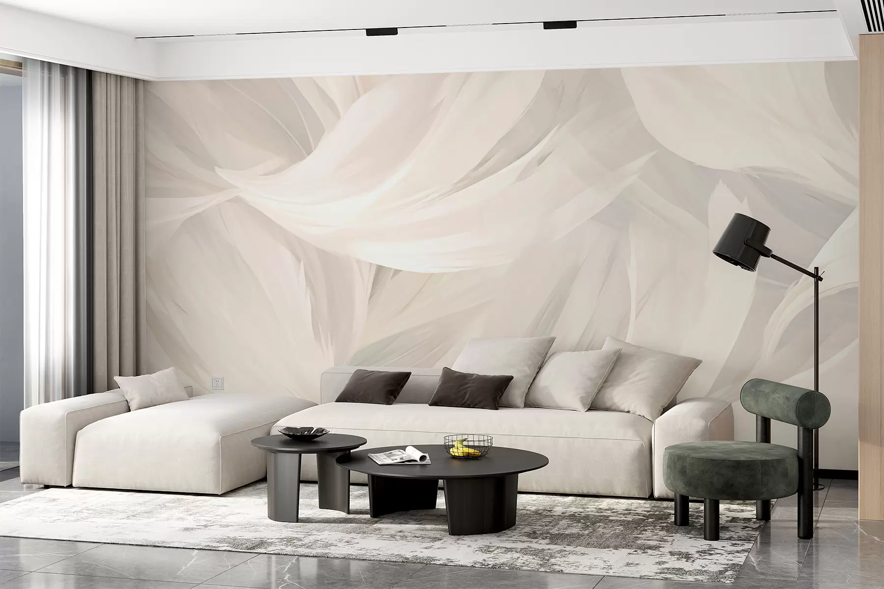 zidne murale perje w05768