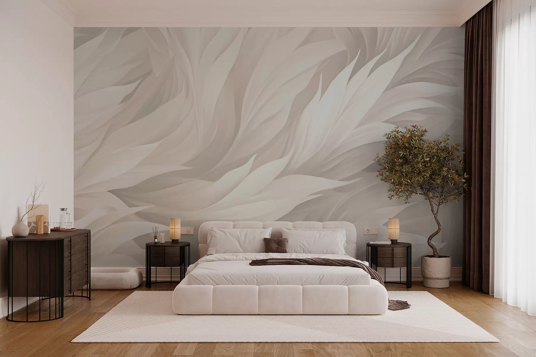 zidne murale perje w05773