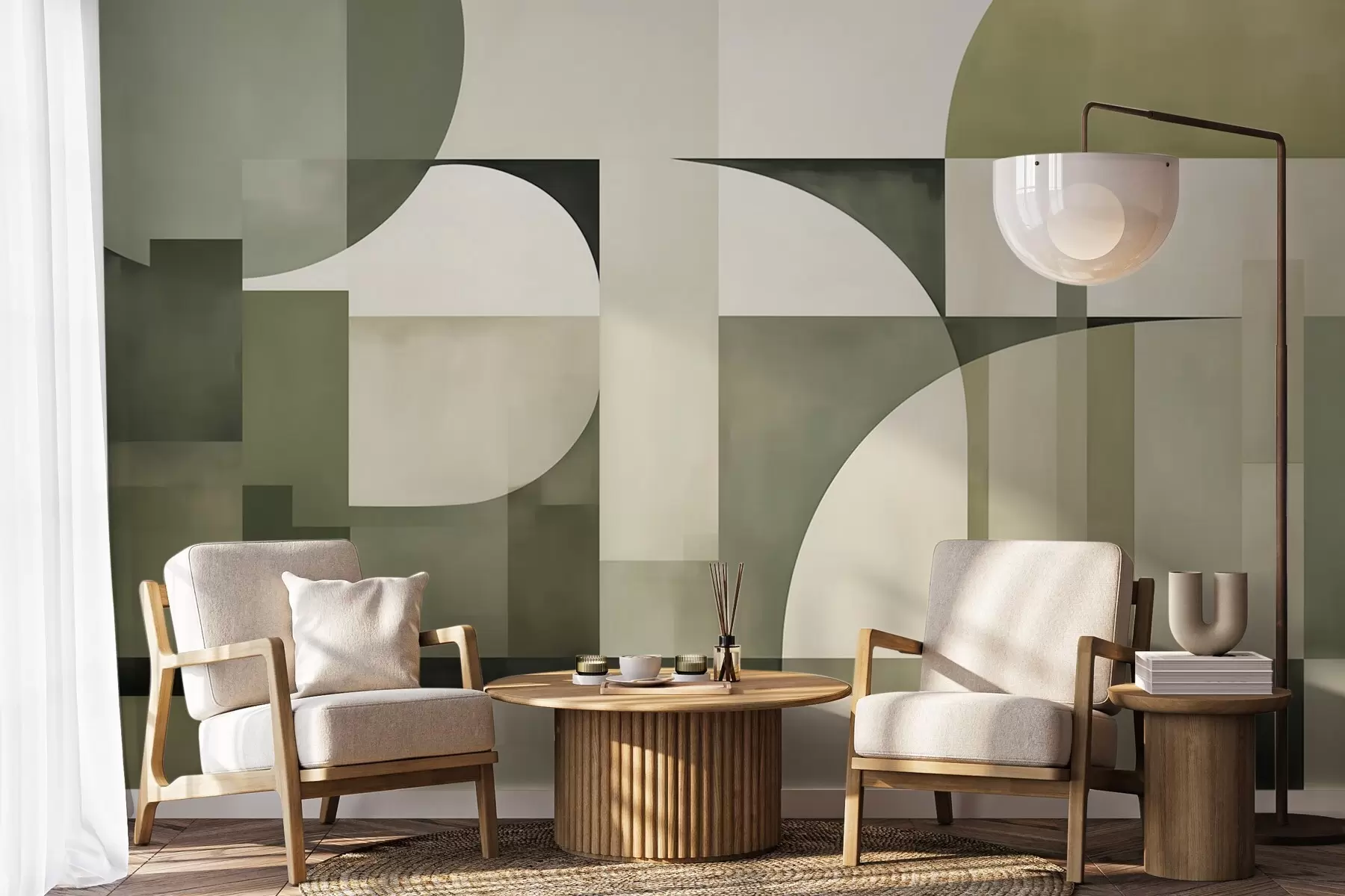 zidne murale Geometrijska apstrakcija w05782