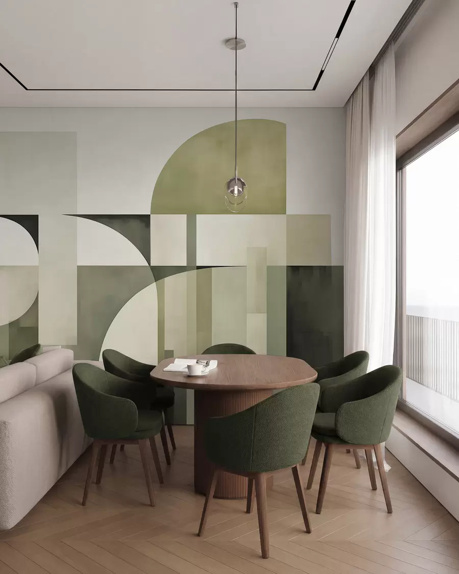 zidne murale Geometrijska apstrakcija w05782