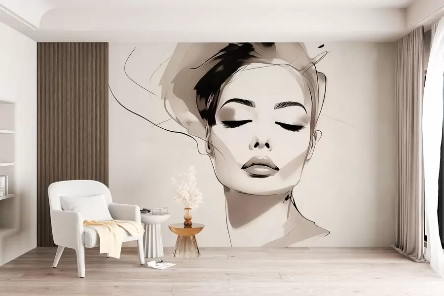 zidne murale Djevojačke odjevne kombinacije w09967