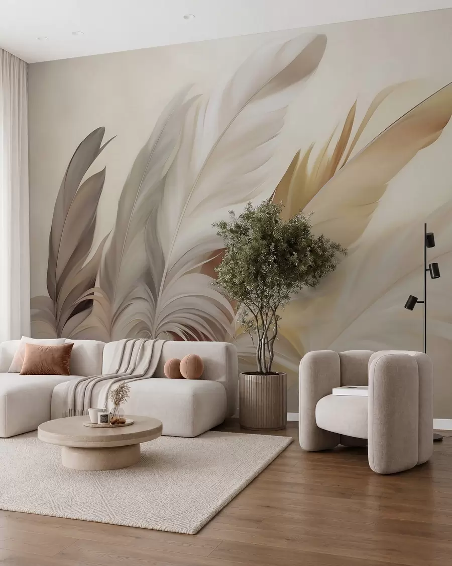 zidne murale Apstraktno perje w05789