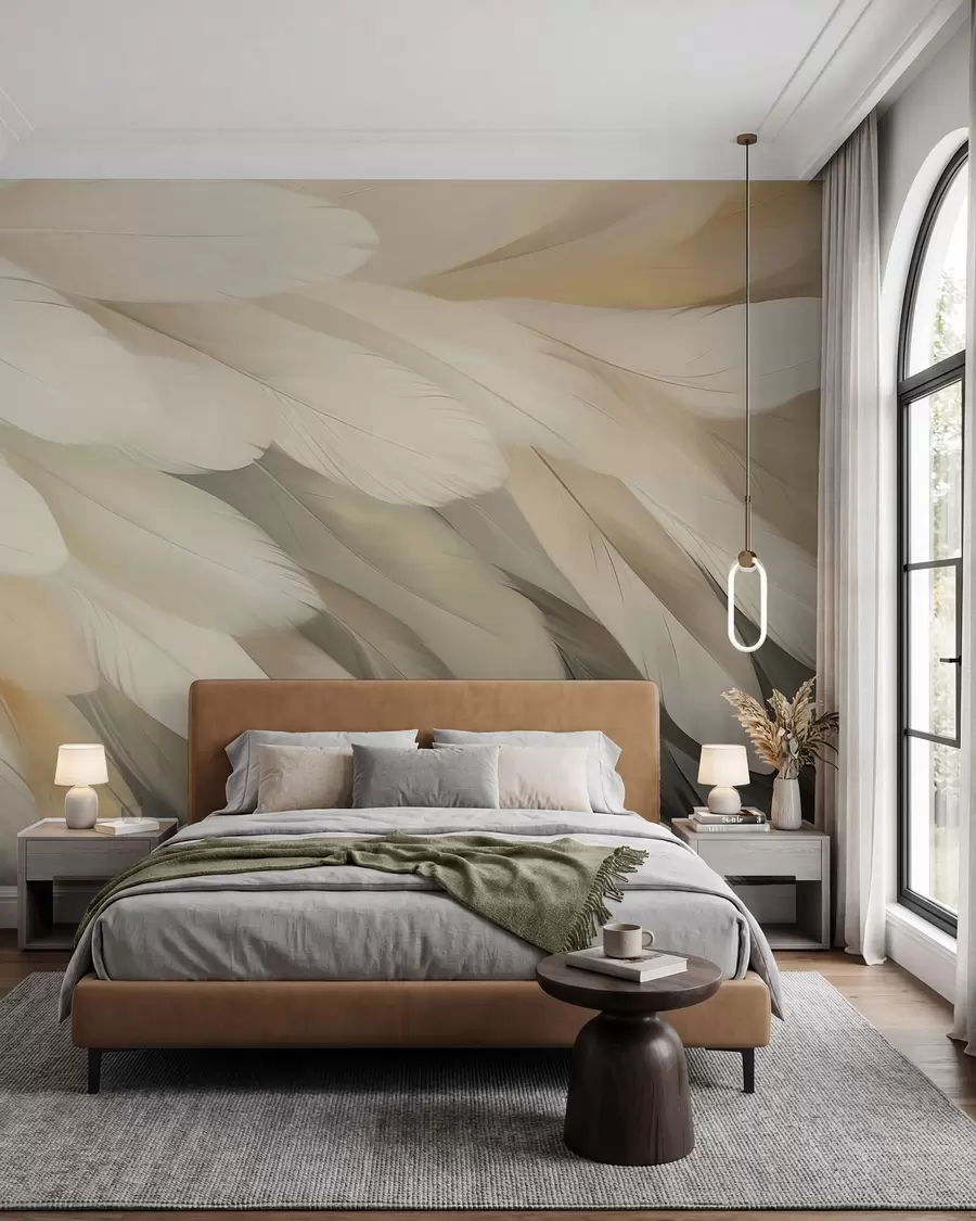 zidne murale perje w05791