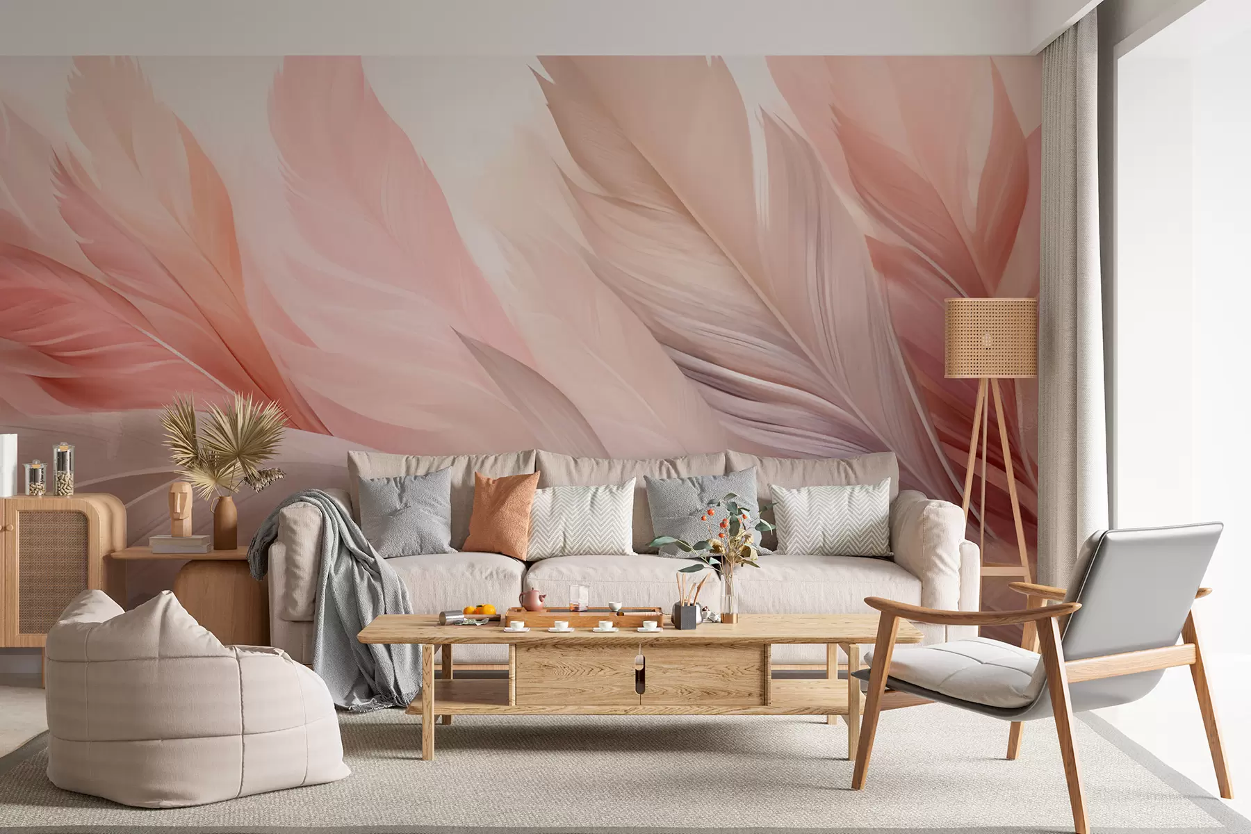 zidne murale perje w05793