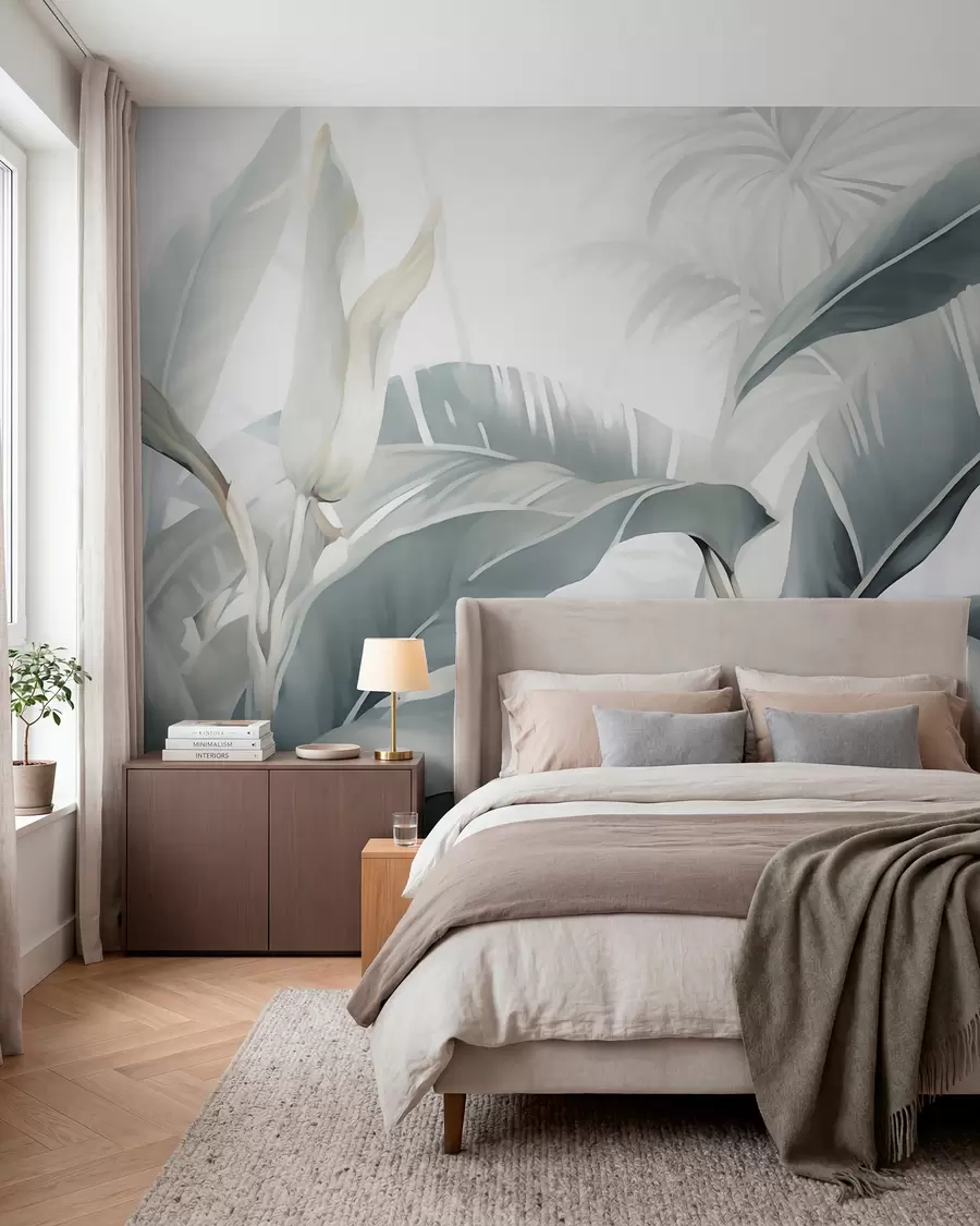 zidne murale Dugi listovi banane w05775