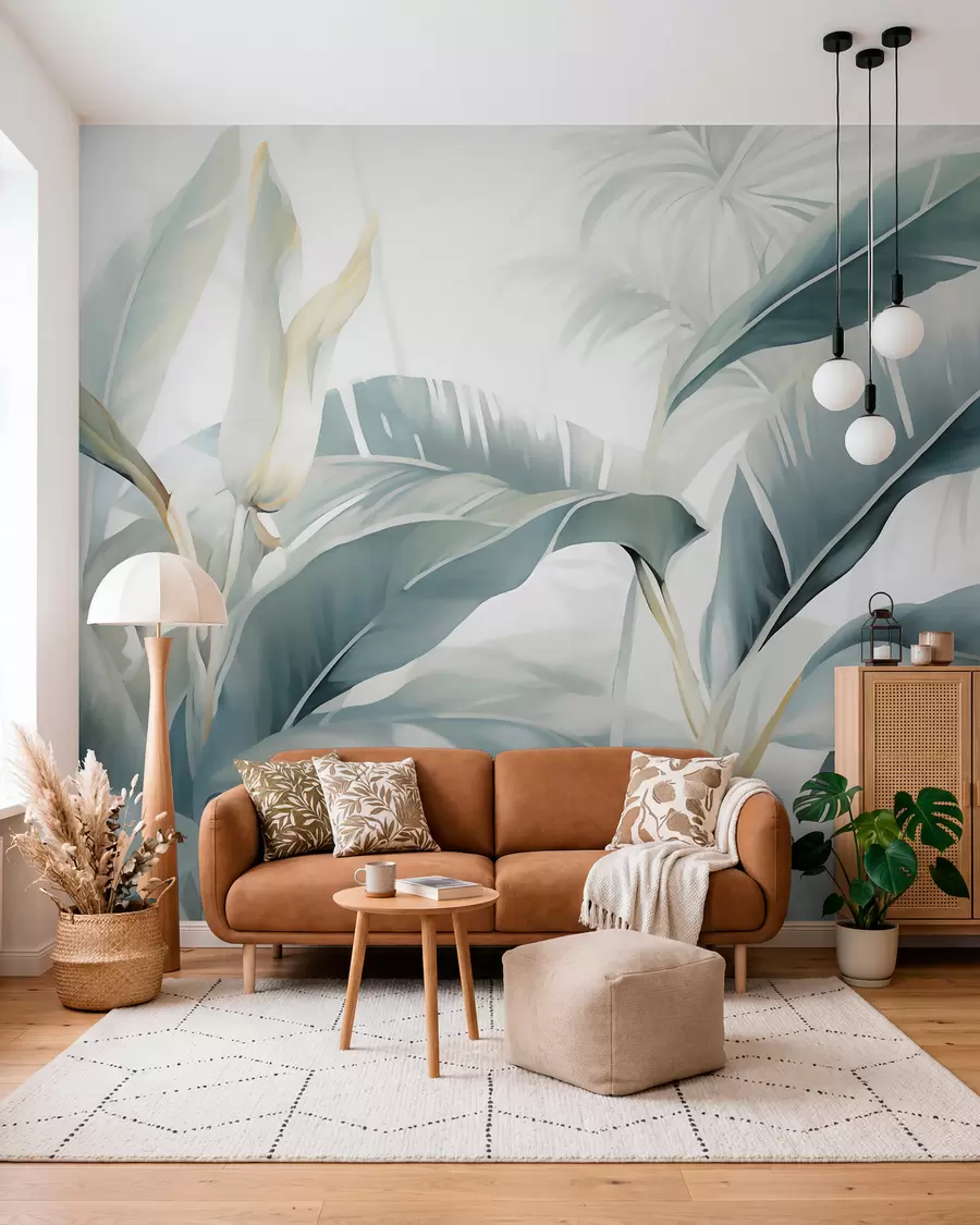 zidne murale Dugi listovi banane w05775