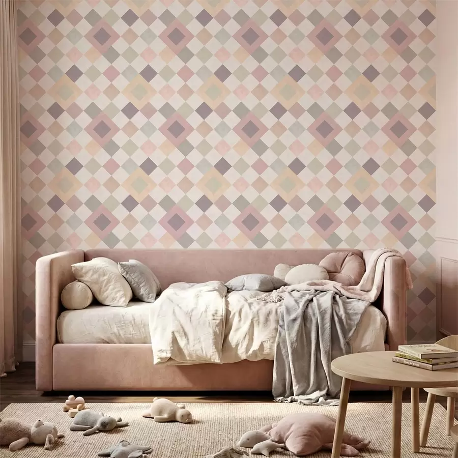 zidne murale Pastelni dijamanti u toplim tonovima a01247