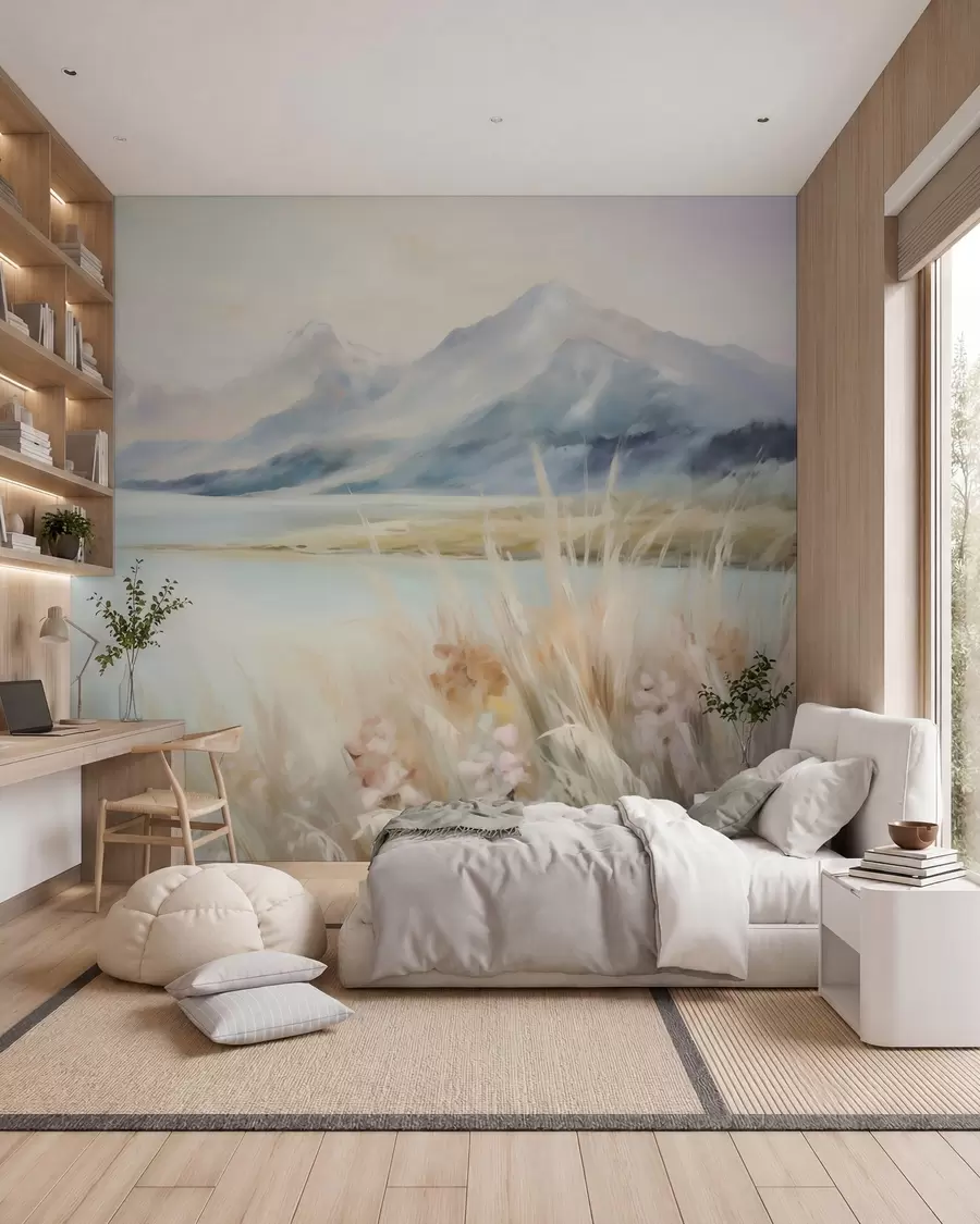 zidne murale Jezero i planine w05824