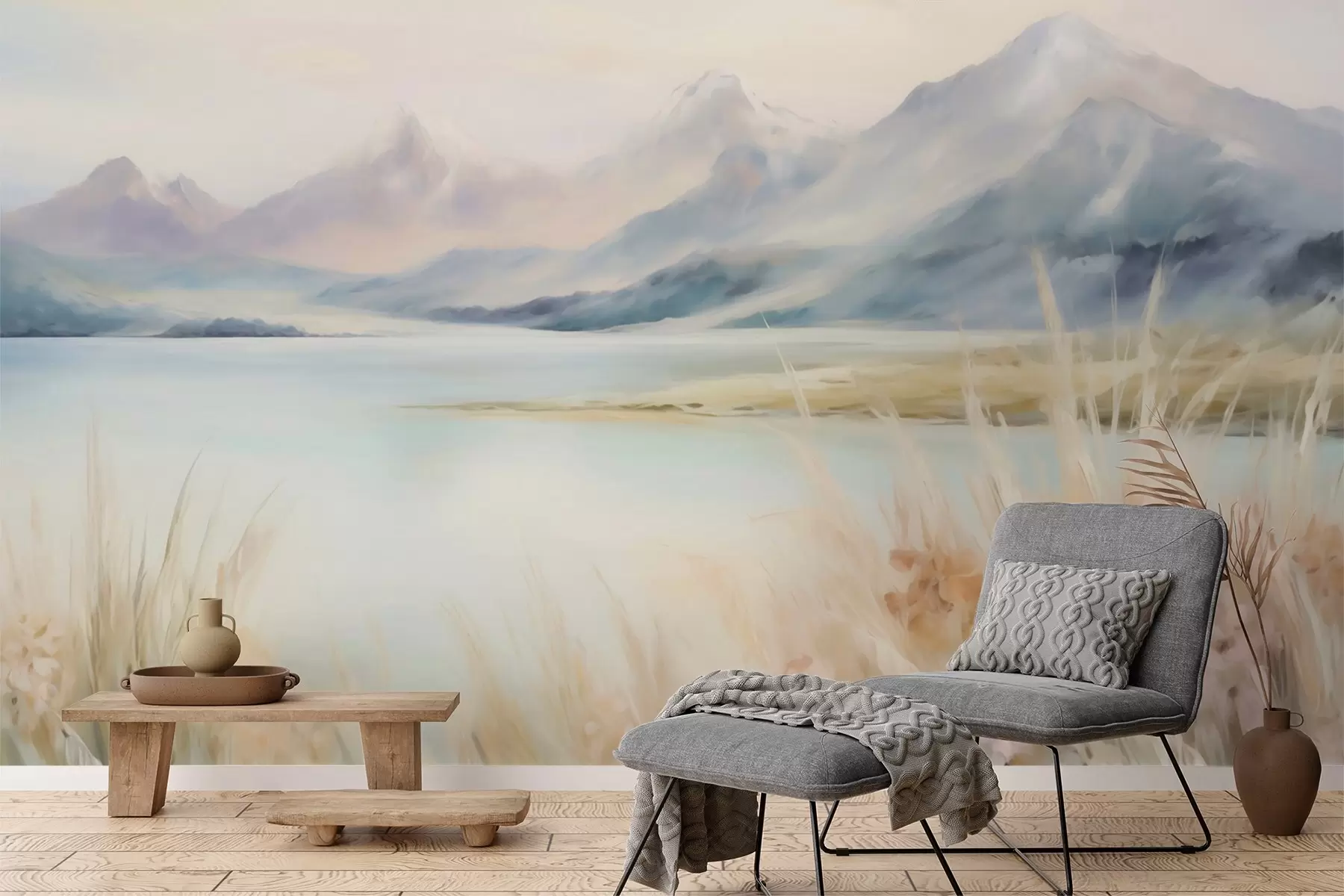 zidne murale Jezero i planine w05824