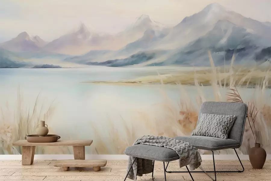 zidne murale Jezero i planine w05824