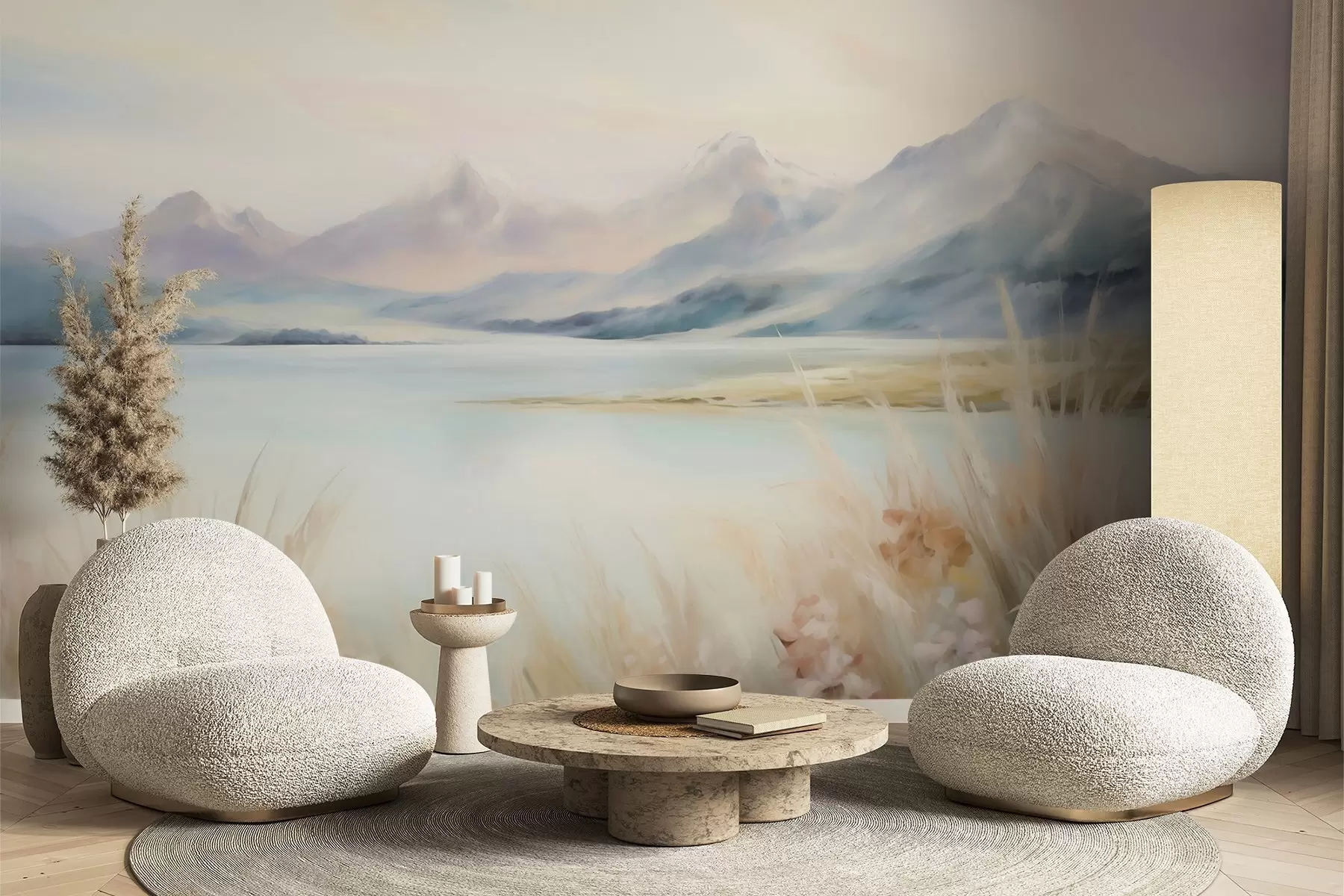 zidne murale Jezero i planine w05824