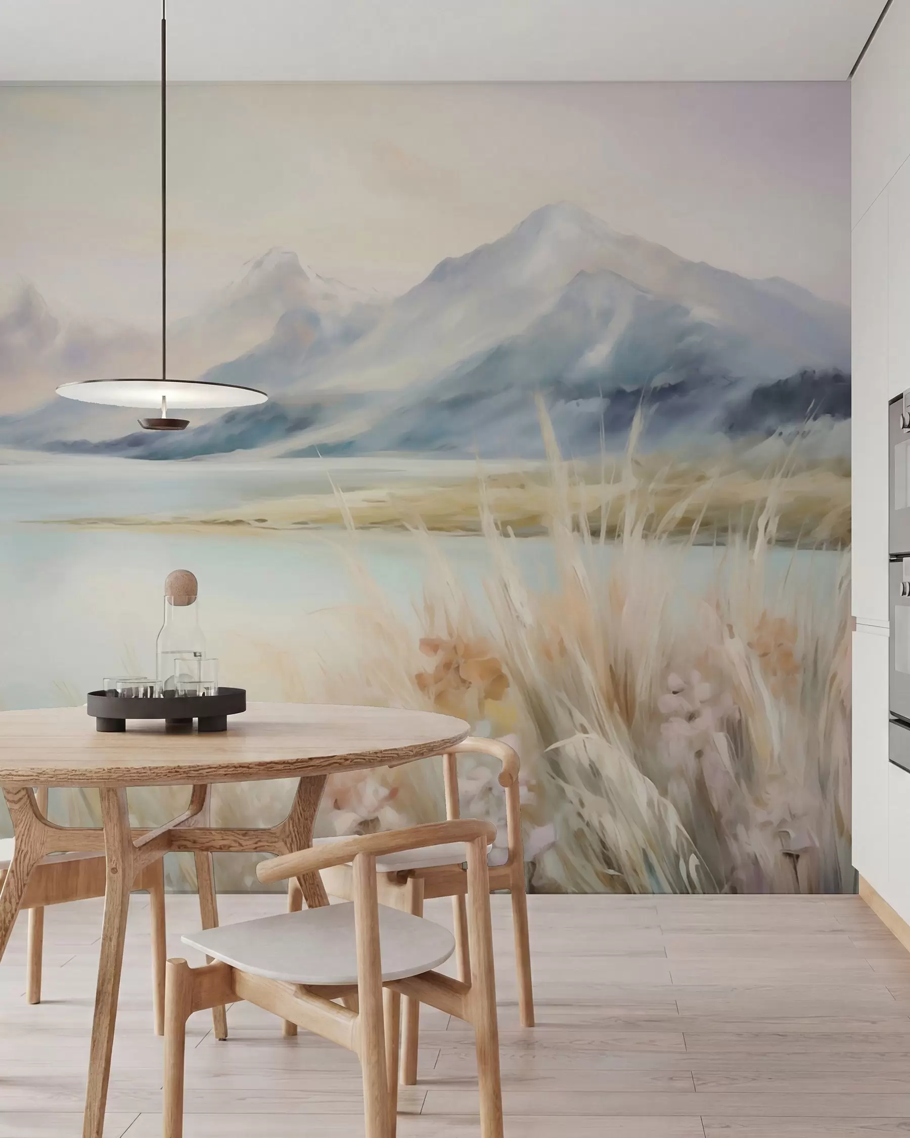 zidne murale Jezero i planine w05824
