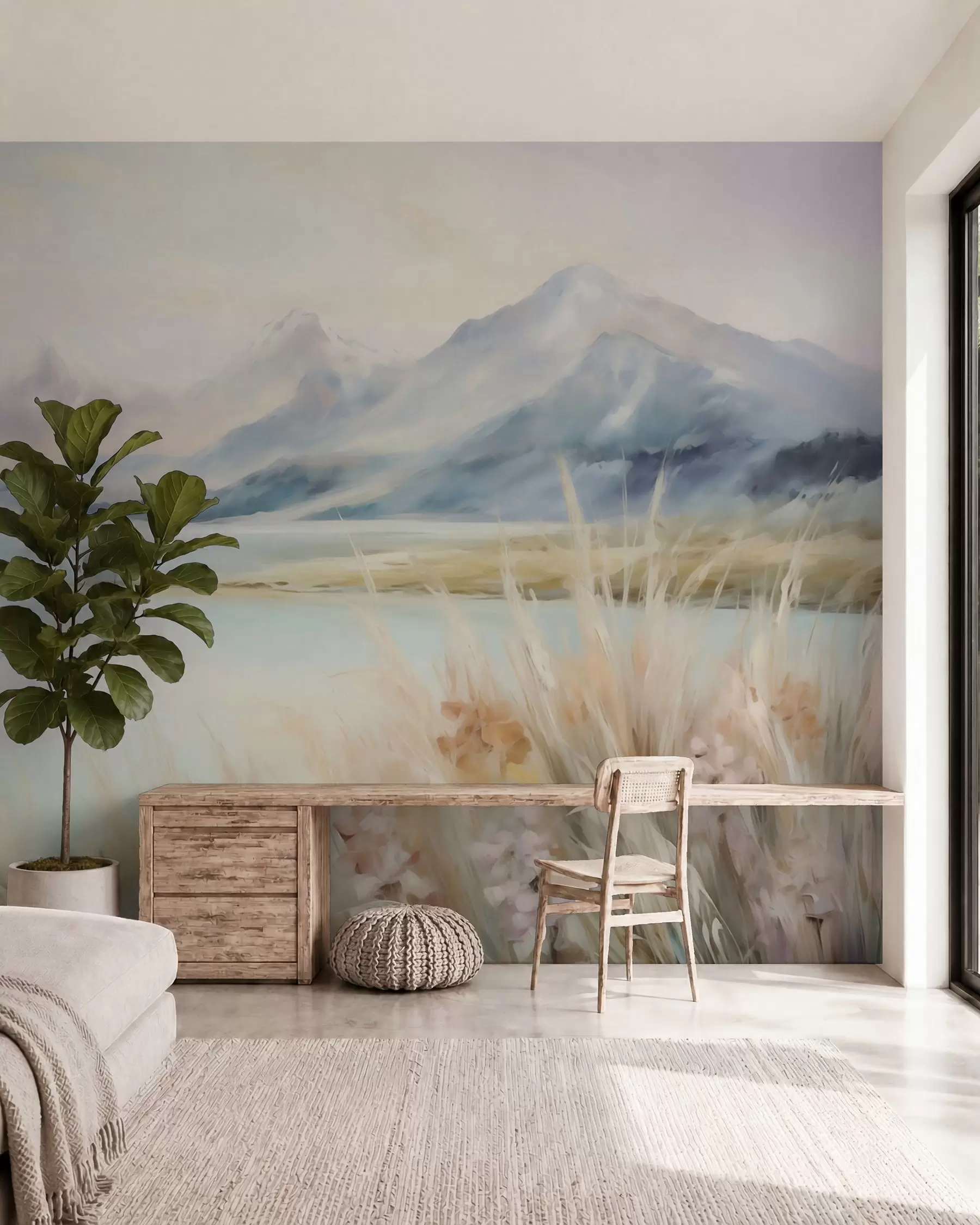zidne murale Jezero i planine w05824