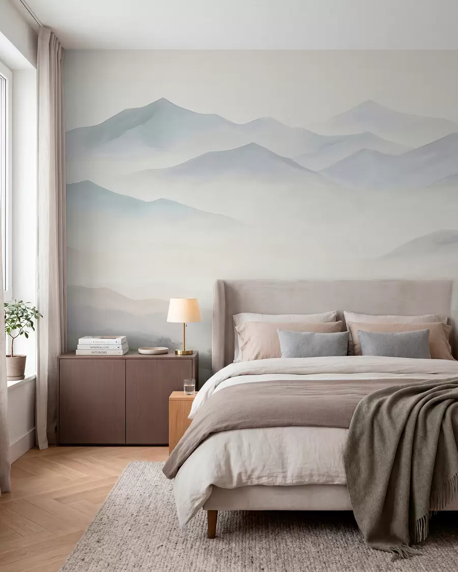 zidne murale Teksturirani planinski krajolik w05834