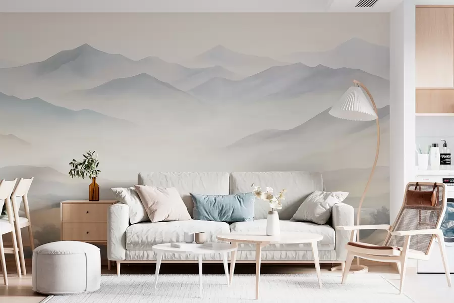 zidne murale Teksturirani planinski krajolik w05834