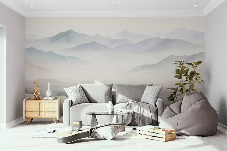 zidne murale Teksturirani planinski krajolik w05834