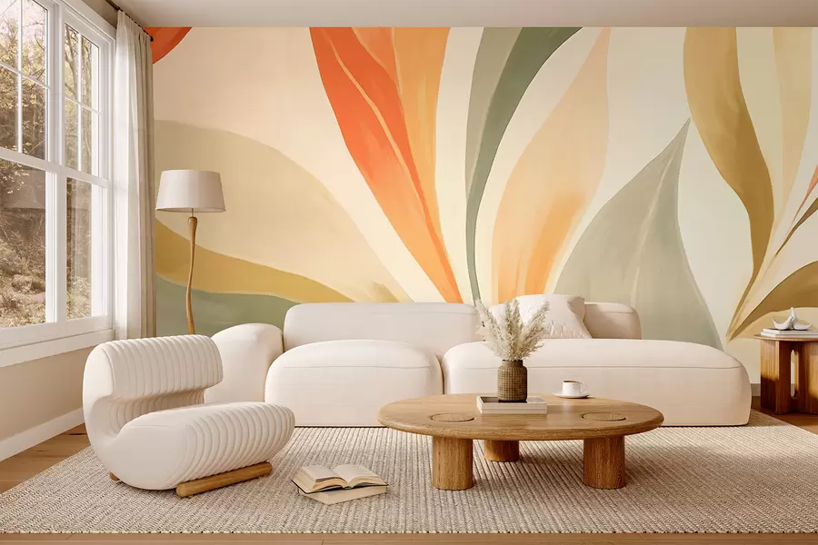zidne murale Šiljasti listovi w05839
