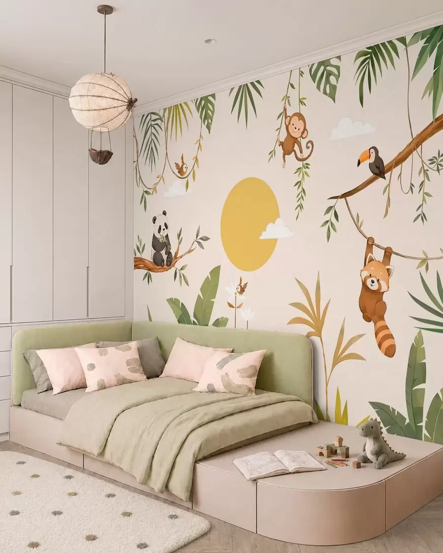 zidne murale Igre u džungli w05865