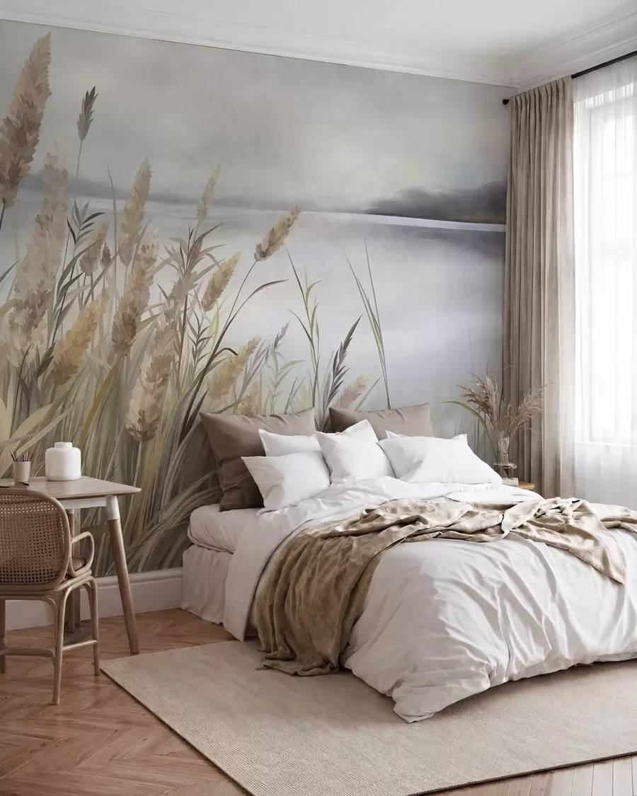 zidne murale Trave uz vodu w10017