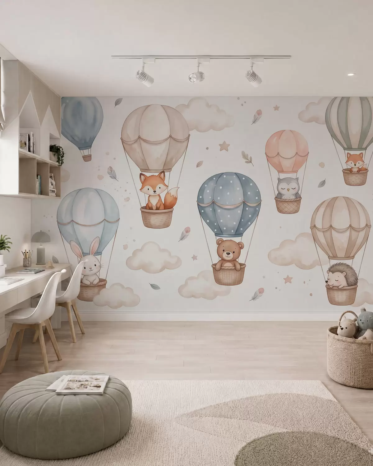 zidne murale Prijatelji u balonima w10001