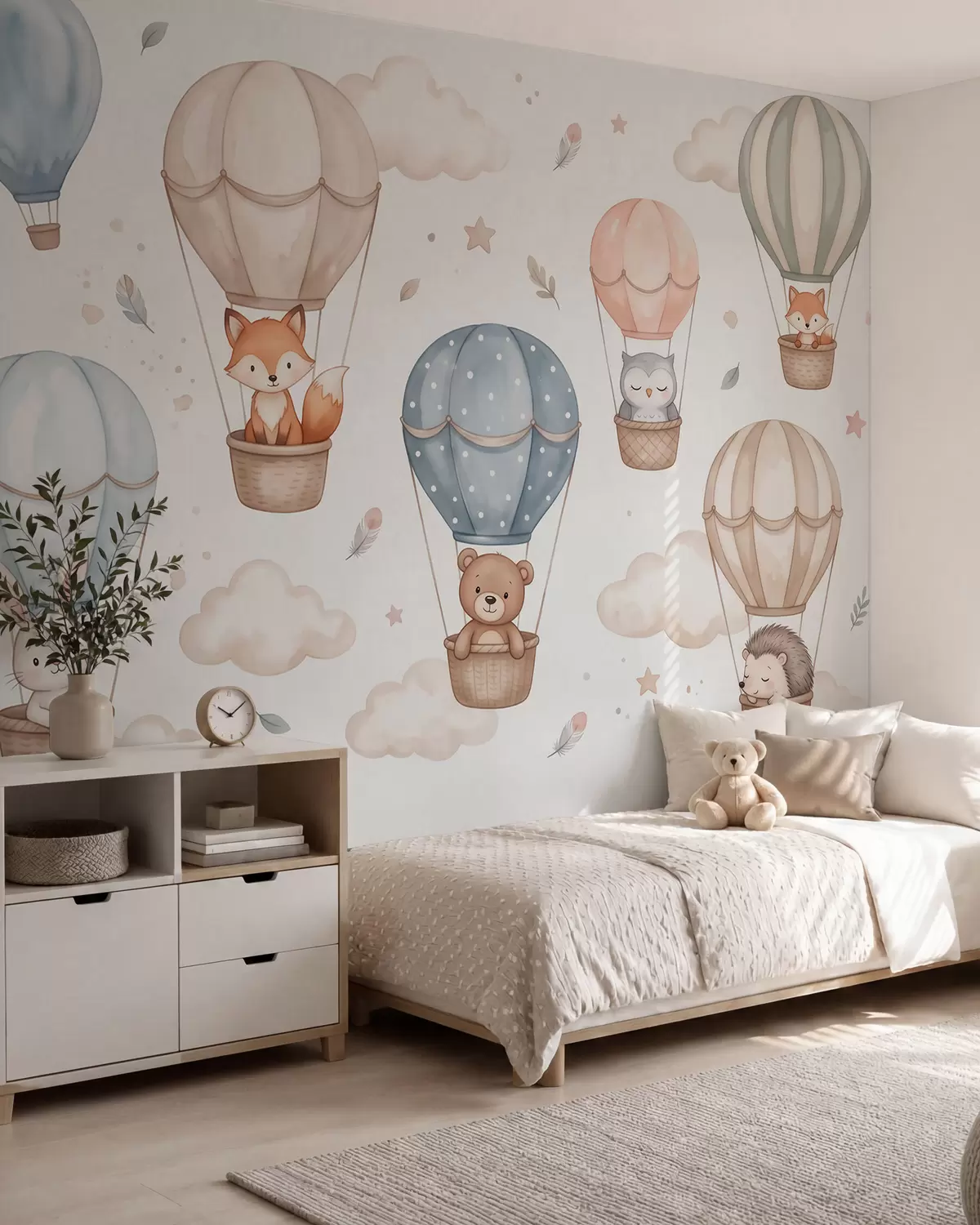 zidne murale Prijatelji u balonima w10001